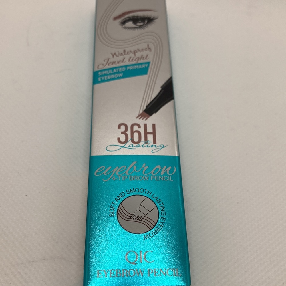 Black waterproof long lasting eyebrow pencil